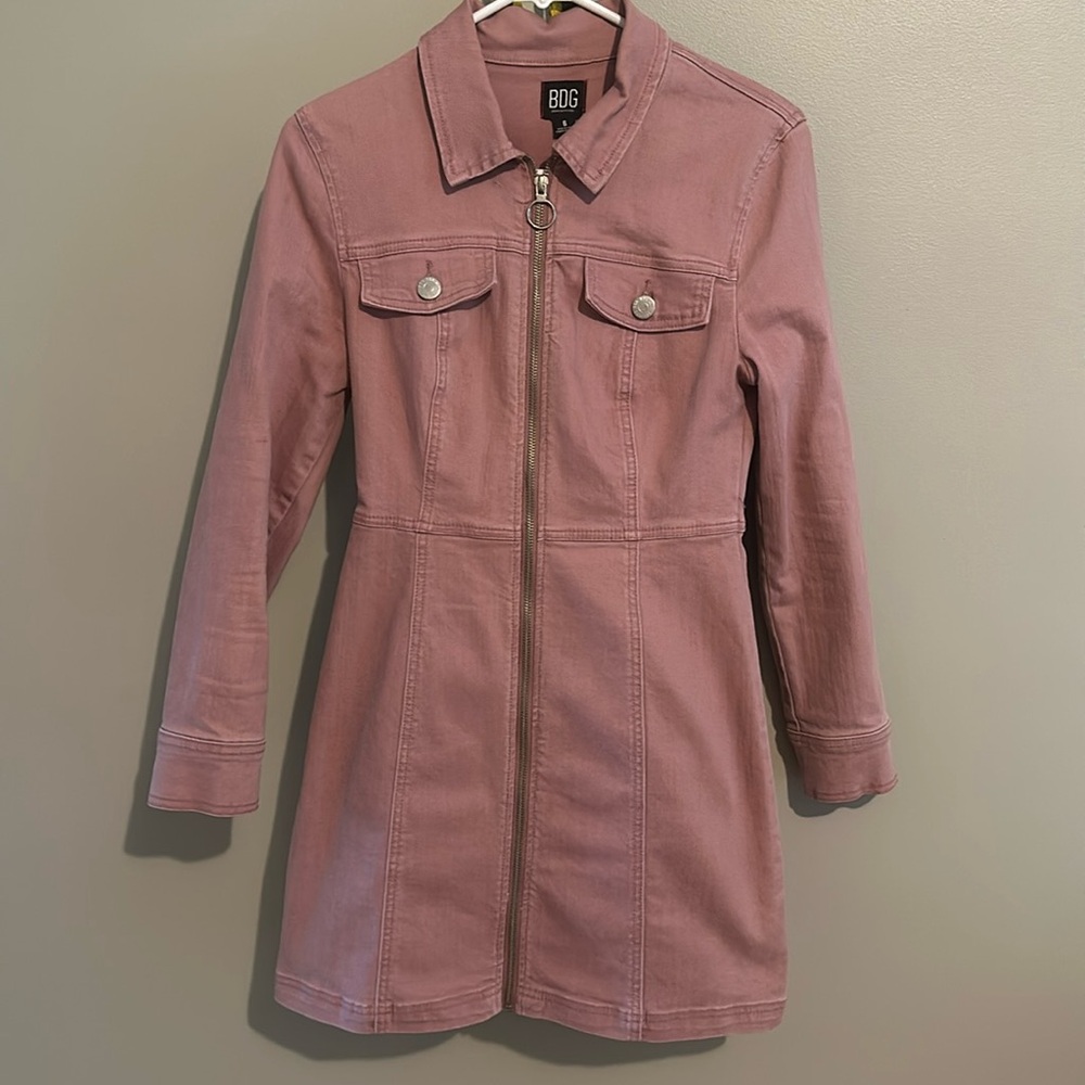 BDG pink denim dress/cinched jacket size 6